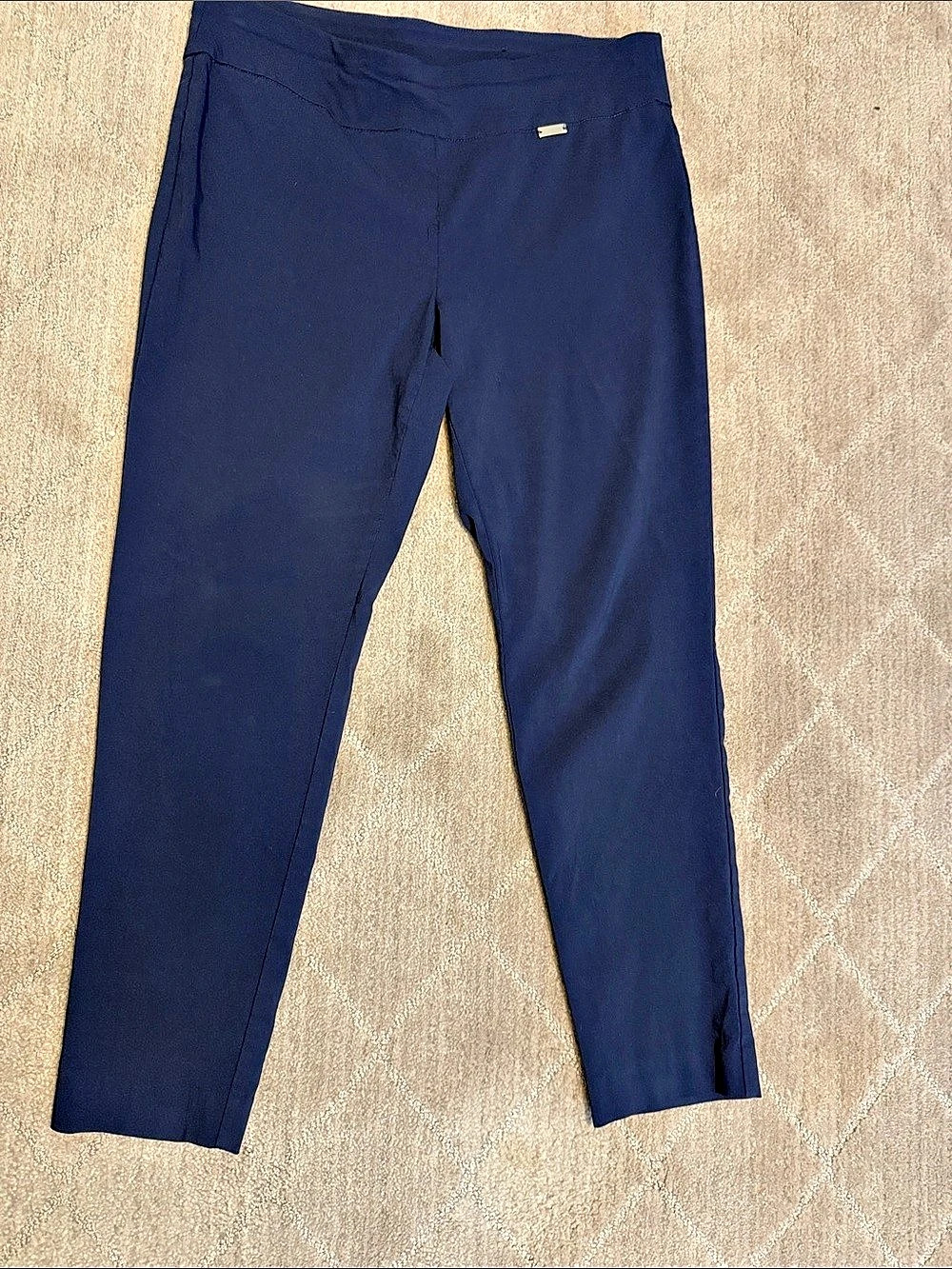 INC International Concepts Straight Leg Pants in Navy Blue Size 14P